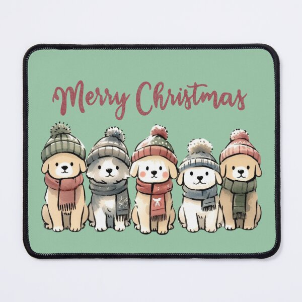Item preview, Labrador Puppies Celebrates Christmas designed and sold by EllyArtStudio.