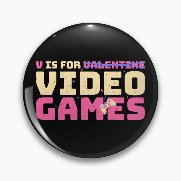 Item preview, V Is For Video Games not Valentine designed and sold by TinysKaden.