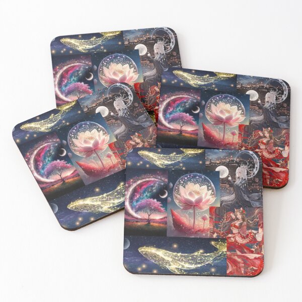 Item preview, Floral  The Tree of Life and the Starry Fish and with lucky constellation designed and sold by Luckangel.