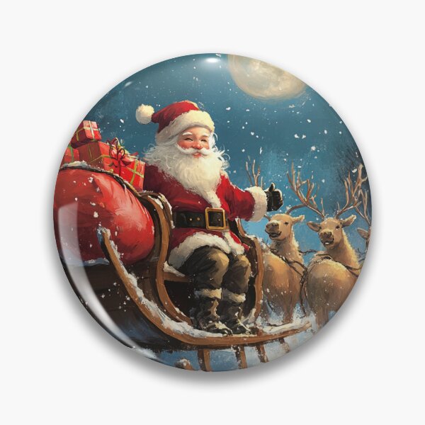 Item preview, Cozy Santa & Reindeer Christmas designed and sold by ACuriousshoppe.