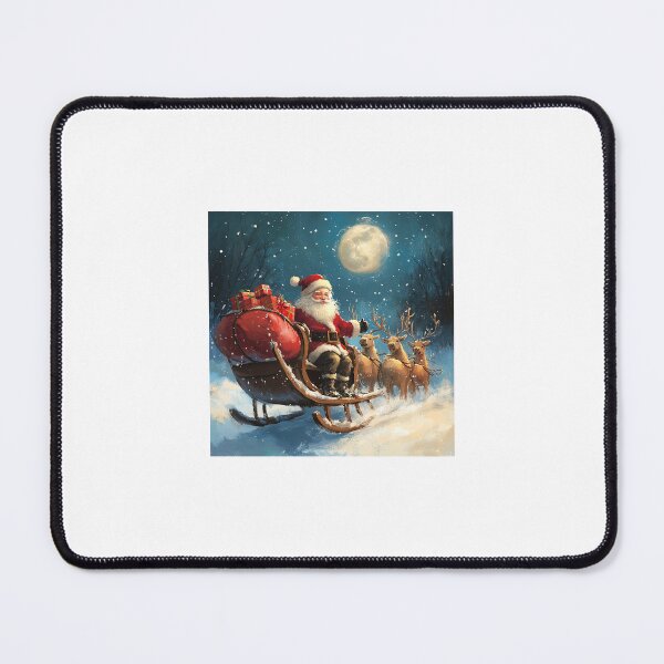Item preview, Cozy Santa & Reindeer Christmas designed and sold by ACuriousshoppe.