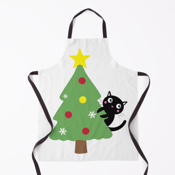 Item preview, Cat Hiding Behind a Christmas Tree designed and sold by MagnoliaLake.
