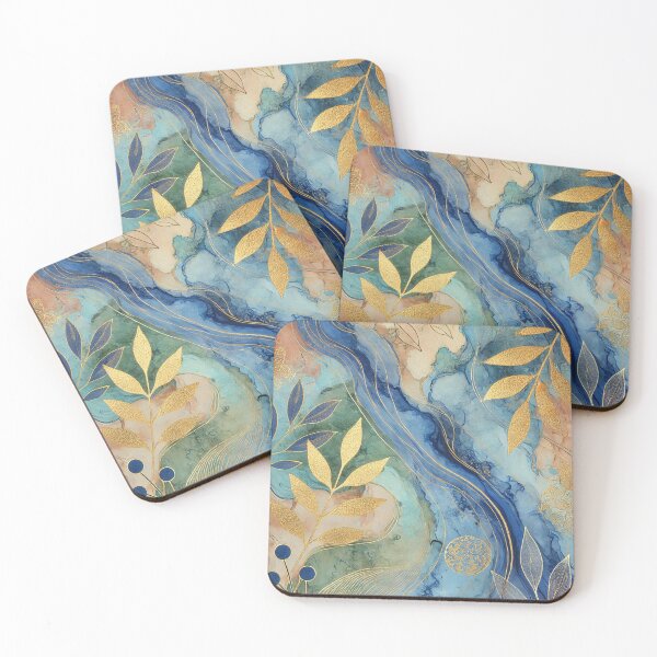 Item preview, Abstract Golden Leaf Artwork Style 14 designed and sold by Oonward2021.