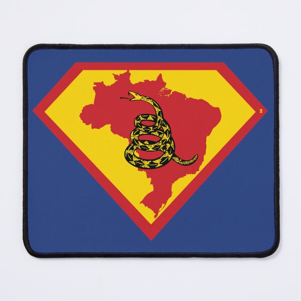 Item preview, BRAZIL - Freedom Is The Superpower - Gadsden Snake Flag - Dont Tread On Me SUPERHERO design designed and sold by pelagio.