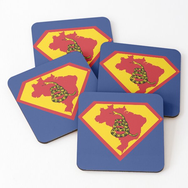 Item preview, BRAZIL - Freedom Is The Superpower - Gadsden Snake Flag - Dont Tread On Me SUPERHERO design designed and sold by pelagio.