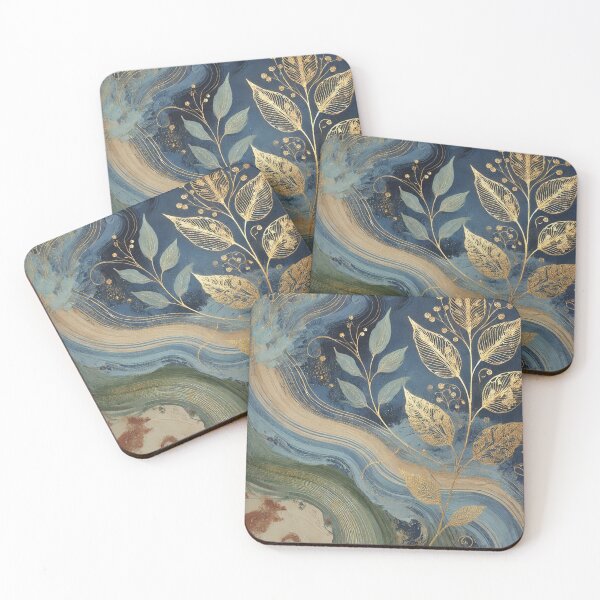 Item preview, Abstract Golden Leaf Artwork Style 15 designed and sold by Oonward2021.