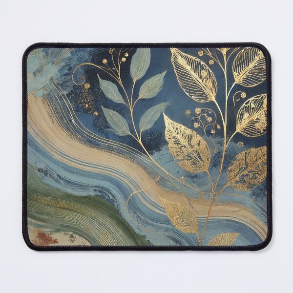 Item preview, Abstract Golden Leaf Artwork Style 15 designed and sold by Dream Bloom Gallery.