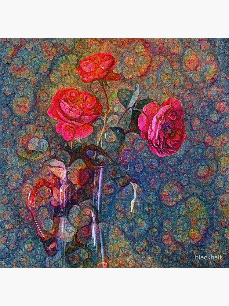 Roses #DeepDreamed by blackhalt