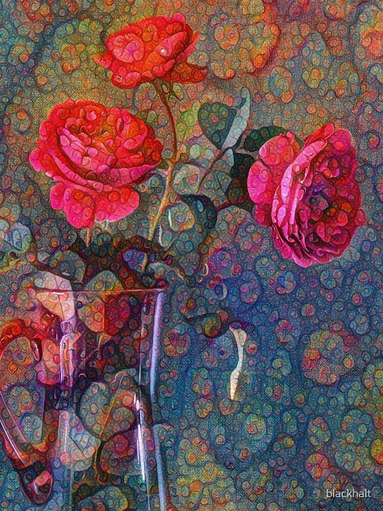 Roses #DeepDreamed by blackhalt