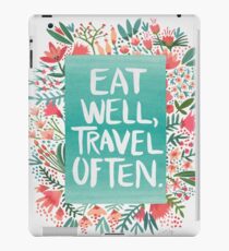 Eat Well, Travel Often – Bouquet iPad Case/Skin