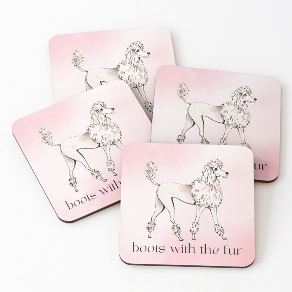 Item preview, Boots with the Fur Funny Poodle Watercolor designed and sold by Magnolia Valley Art.