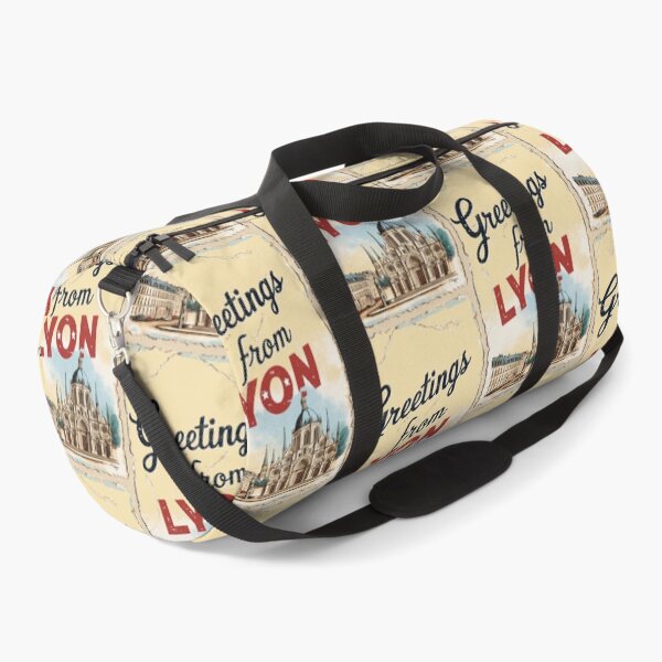 Item preview, Greetings from Lyon France Vintage Travel Retro Postcard Design designed and sold by TravelPostcardGems.