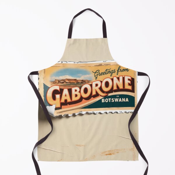 Item preview, Greetings from Gaborone Botswana Vintage Travel Retro Postcard Design designed and sold by TravelPostcardGems.