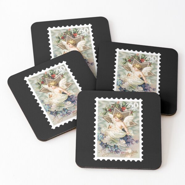 Item preview, Vintage Merry Christmas Stamp designed and sold by RabbitK.