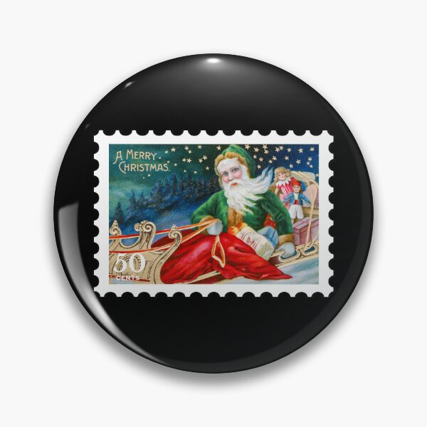 Item preview, Vintage Merry Christmas Stamp designed and sold by RabbitK.