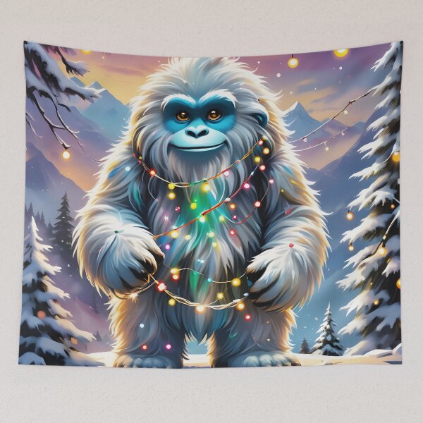 Item preview, Deck the Yeti  designed and sold by ACuriousshoppe.