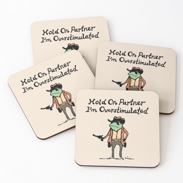 Item preview, Funny Wife Valentines Girlfriend Sarcastic Couple Hold on Partner I'm Overstimulated designed and sold by FociCreate.