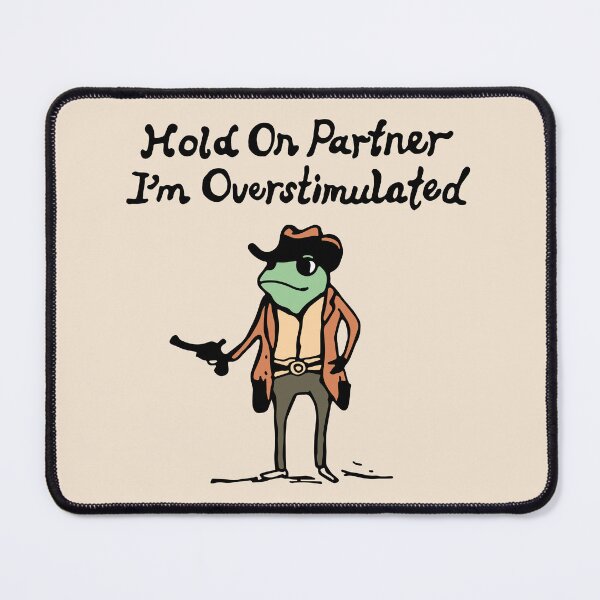 Item preview, Funny Wife Valentines Girlfriend Sarcastic Couple Hold on Partner I'm Overstimulated designed and sold by FociCreate.