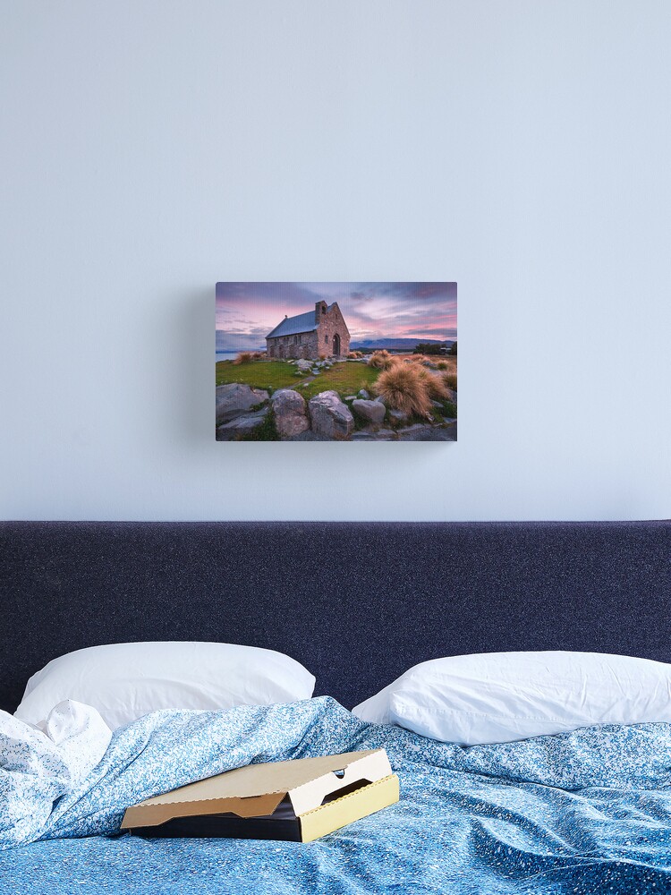 Thumbnail 2 of 3, Canvas Print, Church of the Good Shepherd, Lake Tekapo, New Zealand designed and sold by Chockstone.