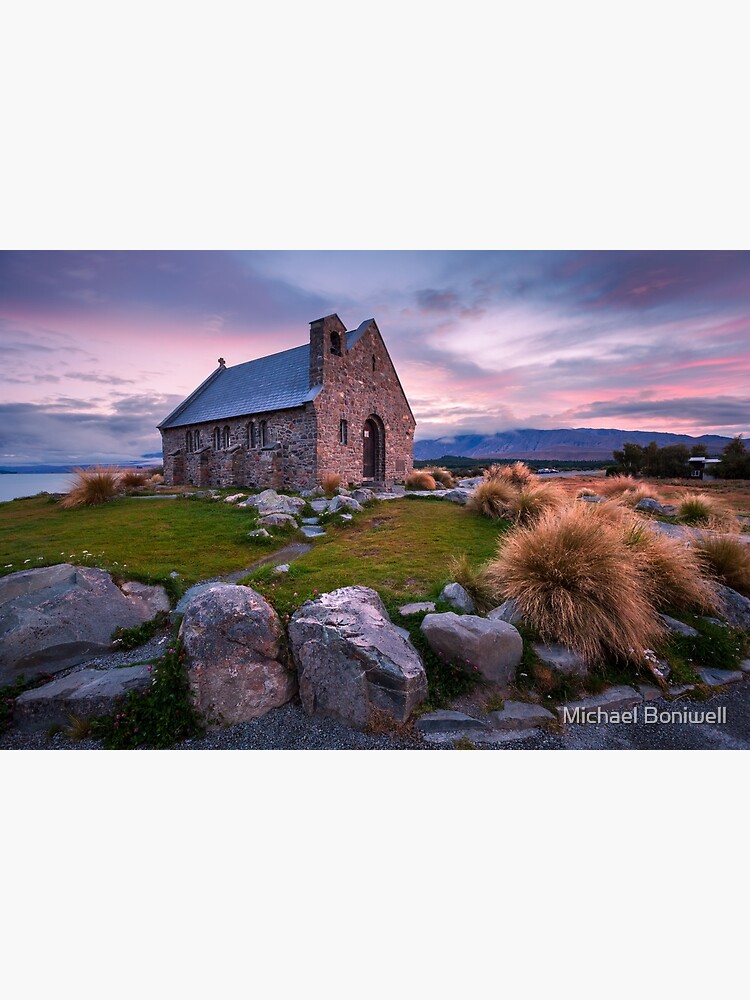Thumbnail 3 of 3, Canvas Print, Church of the Good Shepherd, Lake Tekapo, New Zealand designed and sold by Chockstone.
