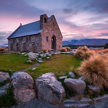 Artwork thumbnail, Church of the Good Shepherd, Lake Tekapo, New Zealand by Michael Boniwell