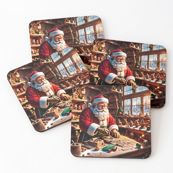 Item preview, Jolly Saint Nick's Workshop designed and sold by ACuriousshoppe.