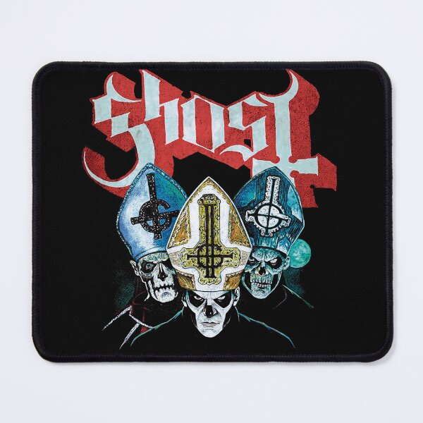 Item preview, Ghost Band Holy Trinity T-Shirt - Papa Emeritus Design - Rock Metal Fan Apparel designed and sold by GoldenOwlStore.