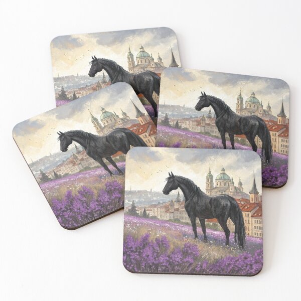 Item preview, Black Horse In Flowers designed and sold by Gabriela McDaniel.