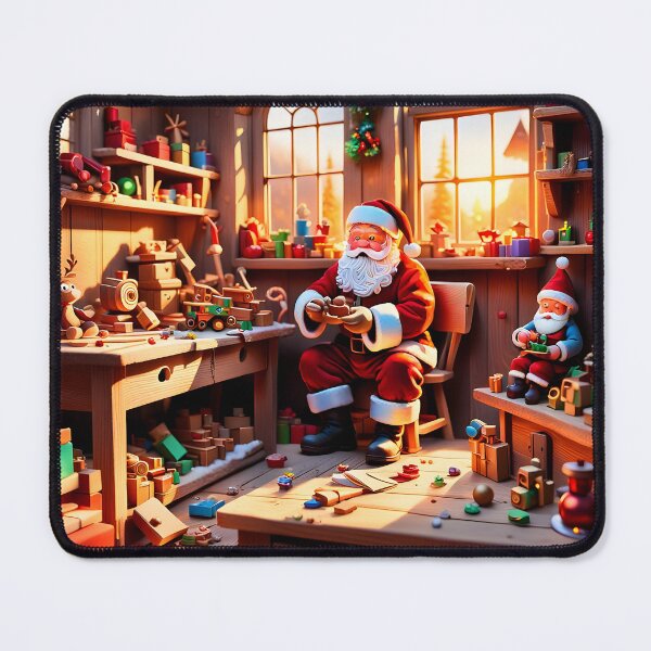 Item preview, Cozy Santa Claus workshop, Northpole designed and sold by ACuriousshoppe.