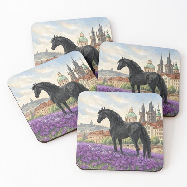 Item preview, Black Horse In Flowers designed and sold by Gabriela McDaniel.