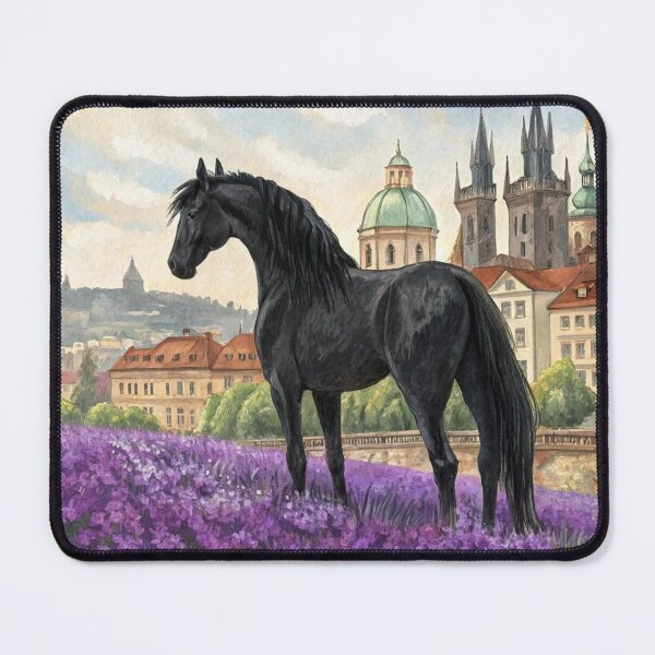 Item preview, Black Horse In Flowers designed and sold by Gabriela McDaniel.