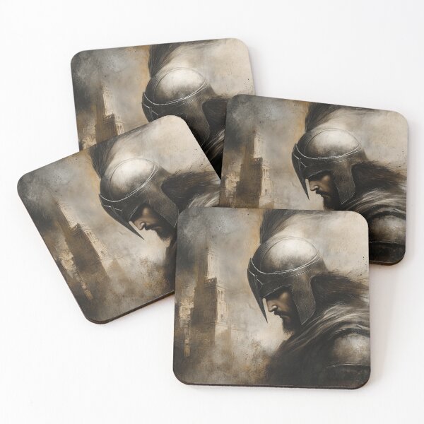 Item preview, Portrait Strong Warrior Charcoal Drawing designed and sold by DigiCre8.