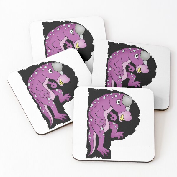 Item preview, Letter P Pachycephalosaur designed and sold by alphatoons.