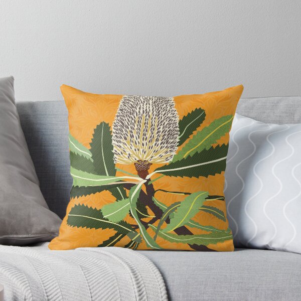 Item preview, Banksia Flower Native Australian Yellow designed and sold by blueidesign.