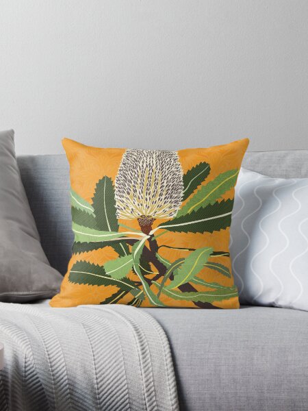 Item preview, Banksia Flower Native Australian Yellow designed and sold by blueidesign.