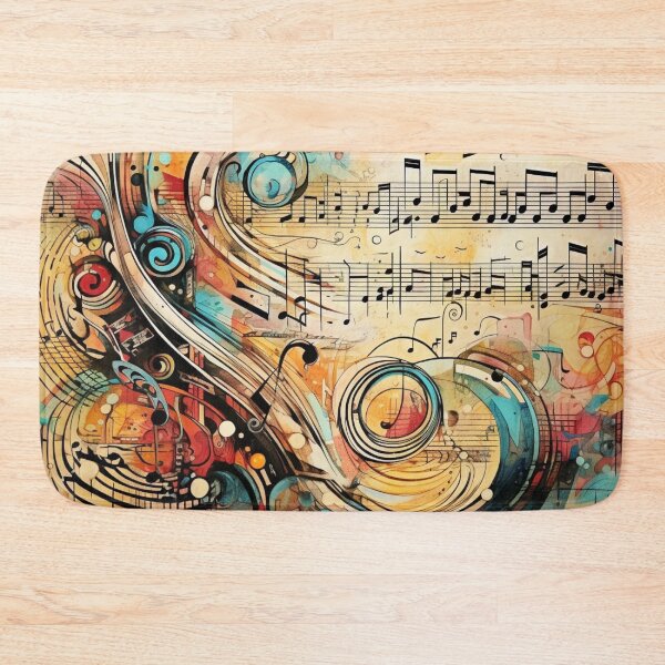 Item preview, Music Notes Abstract designed and sold by Myra365Art.