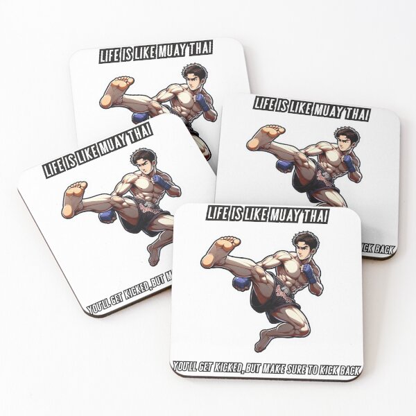 Item preview, Life is like Muay Thai  you’ll get kicked, but make sure to kick back. designed and sold by Hatomomox.