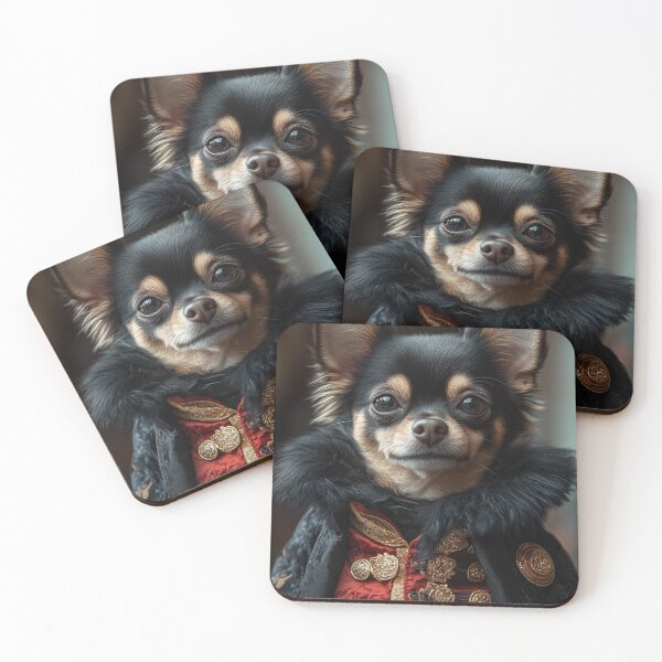 Item preview, Portrait of A Chihuahua in A Vampire Costume designed and sold by DigiCre8.