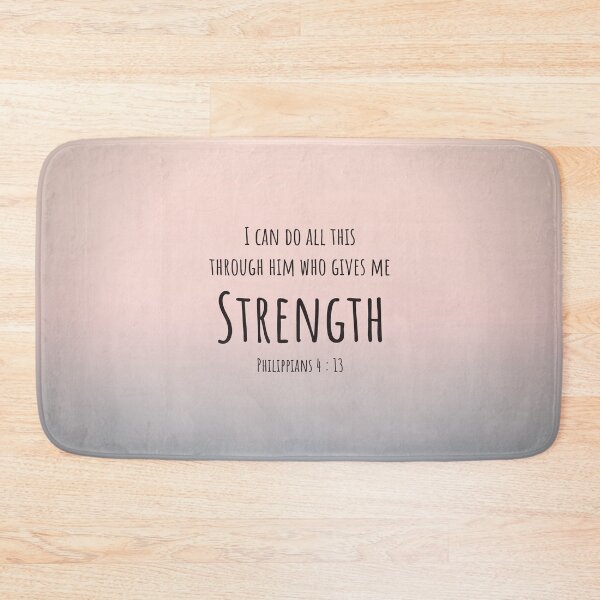 Item preview, Philippians 4 : 13 - Gives me strength - Bible Passage designed and sold by JF Designs.