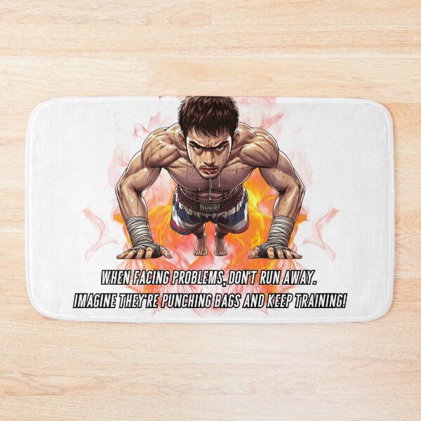 Item preview, When facing problems, don’t run away. Imagine they’re punching bags and keep training! designed and sold by Hatomomox.