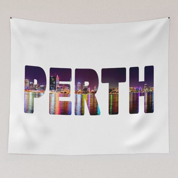 Item preview, PERTH - Western Australia Cityscape over the Swan River designed and sold by Adam Gormley.