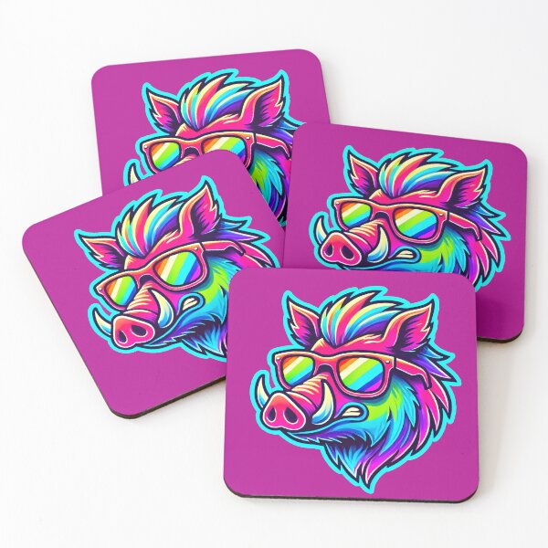 Item preview, Bold Neon Boar Designs designed and sold by shrolts.