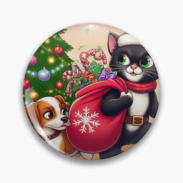Item preview, Festive Frenzy: Cat Snatches, Dog Saves Christmas designed and sold by zooti.