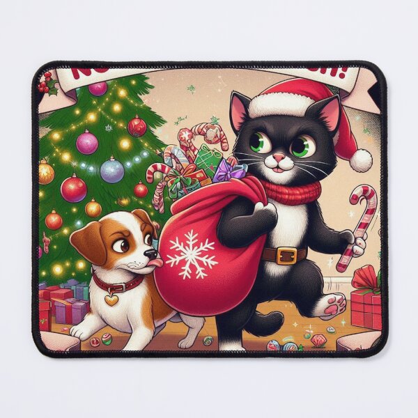 Item preview, Festive Frenzy: Cat Snatches, Dog Saves Christmas designed and sold by zooti.