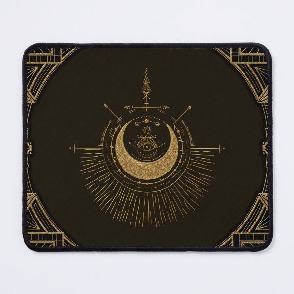 Item preview, Harmony of the elements: moon, gold and geometry.  designed and sold by nicky2342.