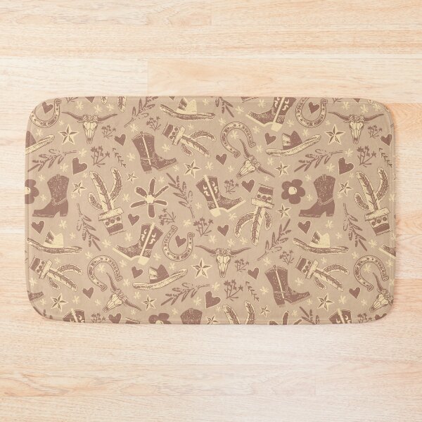 Item preview, Mocha Mousse Western Charm Pattern - Pantone Color of the Year 2025 designed and sold by MindFulStudios.
