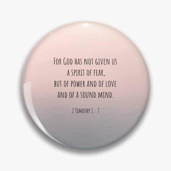 Item preview, 2 Timothy 1 : 7 - For god has given us - Bible passage designed and sold by JF Designs.