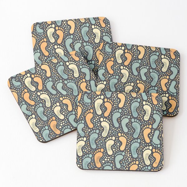Item preview, Colorful Footprint Pattern - Playful Abstract Design designed and sold by CitrineLinker.