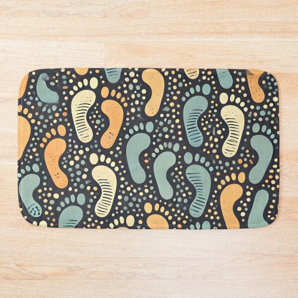 Item preview, Colorful Footprint Pattern - Playful Abstract Design designed and sold by CitrineLinker.