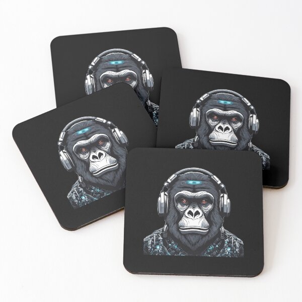 Item preview, Gorilla listens to good musić. designed and sold by DONandEK.